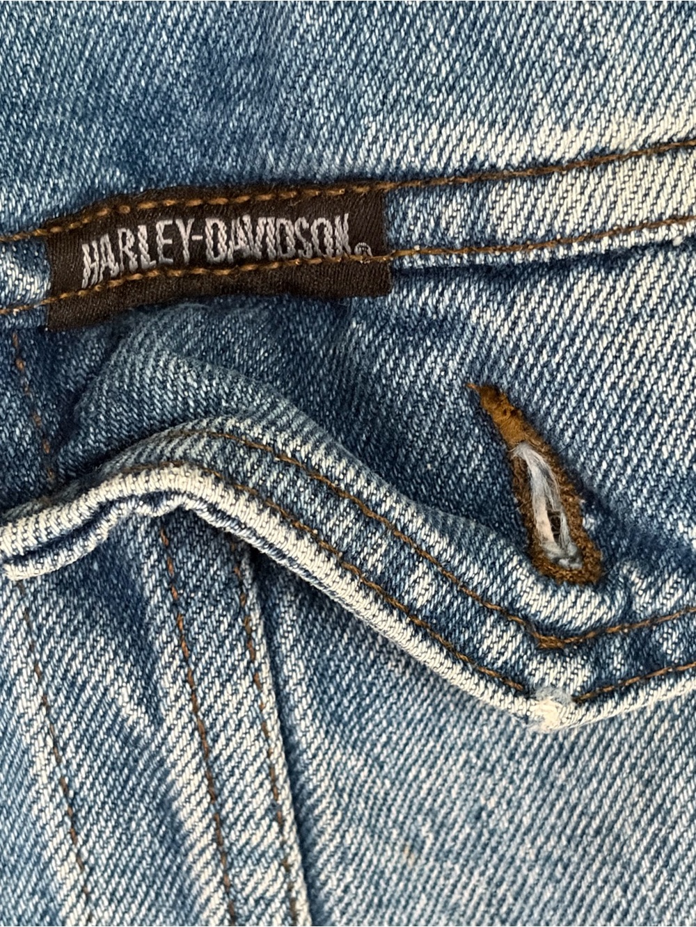 Harley-Davidson Light Blue Denim Jacket - - Picture 3 of 10